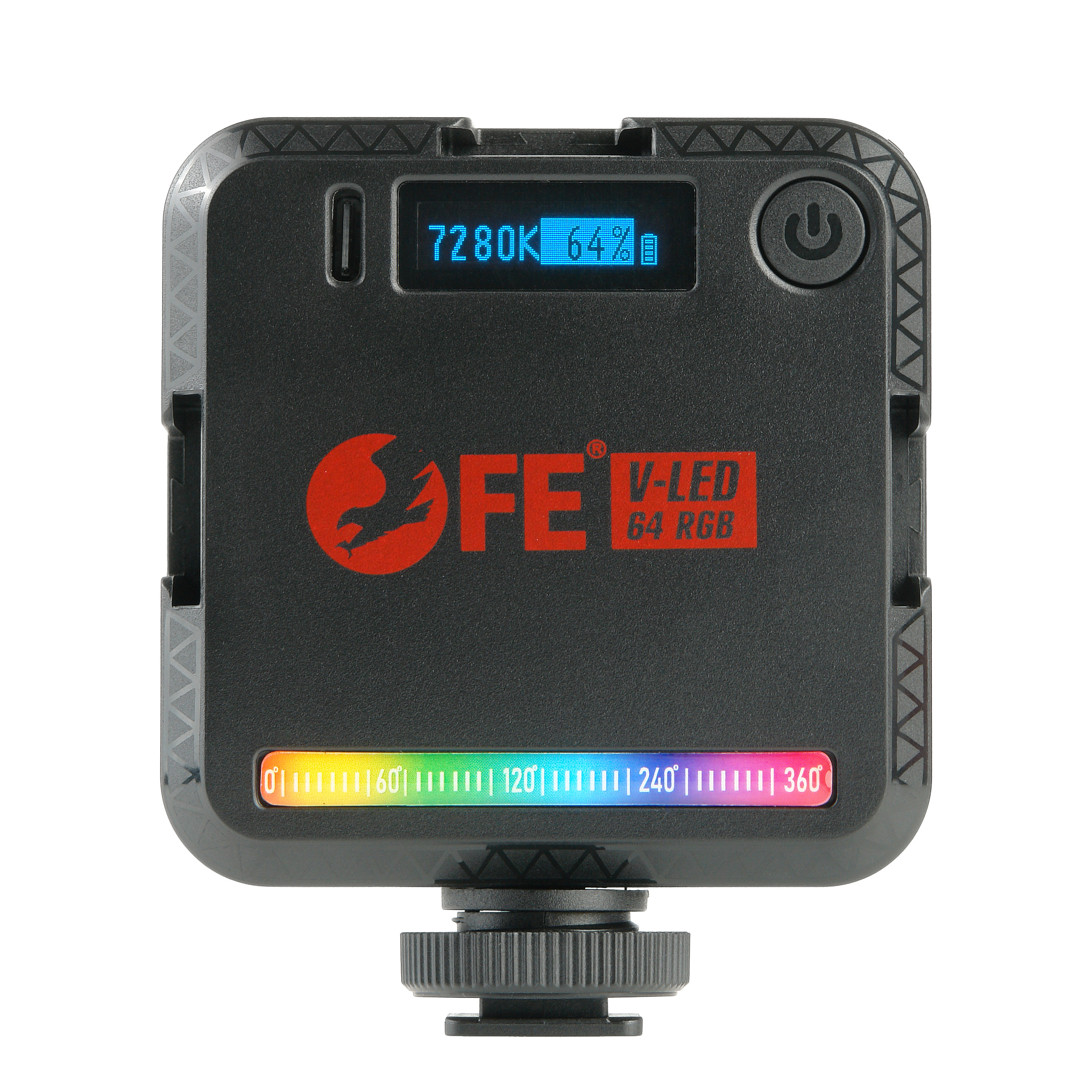картинка Осветитель Falcon Eyes V-LED 64 RGB накамерный светодиодный из Светодиодные LED осветители от магазина Mif-Bond